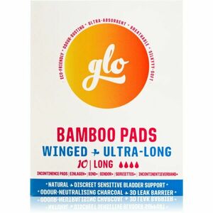 FLO GLO Bamboo Pads inkontinencia betétek szárnyakkal Long 10 db kép