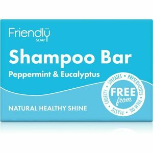 Friendly Soap Natural Shampoo Bar Peppermint & Eucalyptus természetes szappan hajra 95 g kép