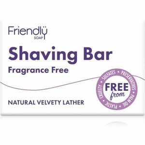 Friendly Soap Shaving Bar Fragrance Free természetes szappan borotválkozáshoz parfümmentes 95 g kép