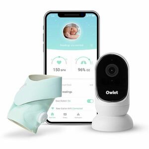 Owlet Monitor Duo Smart Sock 3 & Cam szett újszülötteknek Mint 1 db kép