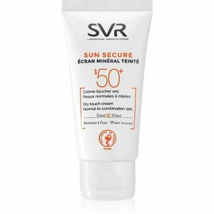 SVR Sun Secure tonizáló krém normális és vegyes bőrre ásványi anyagokból SPF 50+ 60 g kép