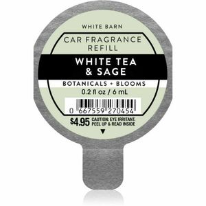 Bath & Body Works White Tea & Sage illat autóba utántöltő 6 ml kép