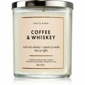 Bath & Body Works Coffee & Whiskey illatgyertya 227 g kép