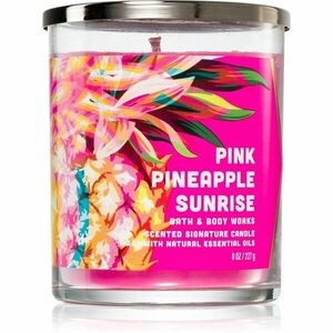 Bath & Body Works Pink Pineapple Sunrise illatgyertya 227 g kép