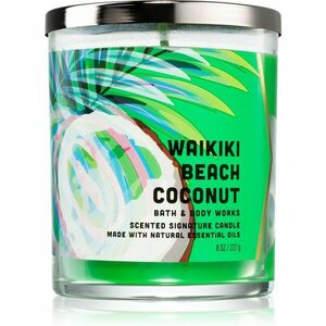 Bath & Body Works Waikiki Beach Coconut illatgyertya 227 g kép