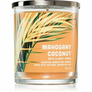 Bath & Body Works Mahogany Coconut illatgyertya 227 g kép