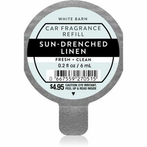 Bath & Body Works Sun Drenched Linen illat autóba utántöltő 6 ml kép