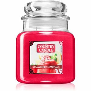 Country Candle Strawberry Lemonade illatgyertya 510 g kép