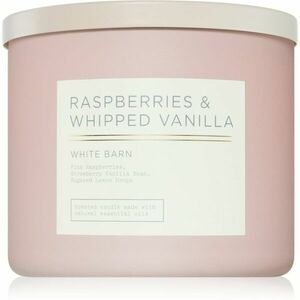 Bath & Body Works Raspberry & Whipped Vanilla illatgyertya 411 g kép