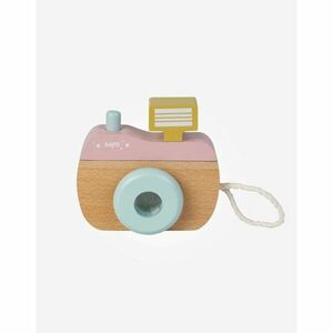 Saro Baby Wooden Camera fényképezőgép fából készült 24 m+ Pink 1 db kép