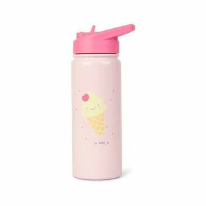 Saro Baby Thermos Bottle with Straw termosz szívószállal Ice Cream 500 ml kép