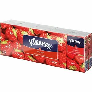 Kleenex Aroma papírzsebkendő Strawberry 10x10 db kép