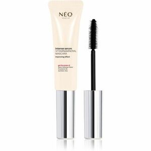 NEO MAKE UP Intense Serum Vitamin & Mineral Mascara tápláló szempillaspirál segíti a szempillák növekedését árnyalat Black 9 ml kép