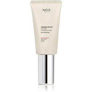 NEO MAKE UP Intense Serum Cover Foundation természetes hatású alapozó SPF 30 árnyalat 00 Alabaster 30 ml kép