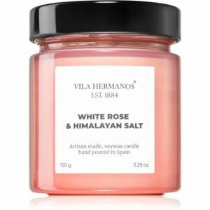 Vila Hermanos Apothecary Rose White Rose & Himalayan Salt illatgyertya 150 g kép