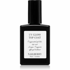 NAILBERRY UV Gloss Top Coat körömlakk géles hatással UV/LED-lámpa használata nélkül 14 ml kép