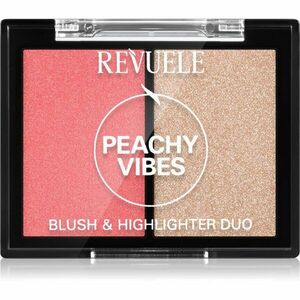 Revuele Blush & Highlighter Duo élénkítő arcpirosító árnyalat Peachy Vibes 8 g kép