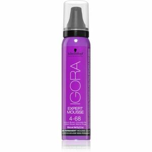 Schwarzkopf Professional IGORA Expert Mousse színező hab hajra árnyalat 4-68 Medium Brown Chocolate Red 100 ml kép