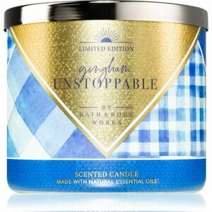 Bath & Body Works Limited Edition Gingham Unstoppable illatgyertya 411 g kép