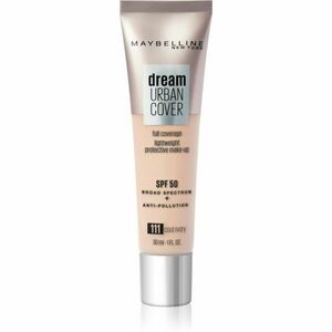 Maybelline Dream Urban Cover Magas fedésű alapozó árnyalat 111 Cool Ivory 30 ml kép