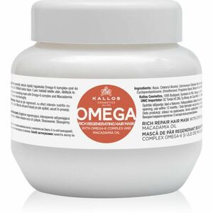 Kallos KJMN Professional Omega tápláló hajmaszk omega 6 komplexszel és makadámia olajjal 275 ml kép