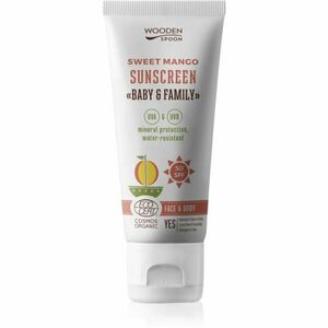 WoodenSpoon Baby & Family Sweet Mango védő naptej az egész családnak SPF50 100 ml kép