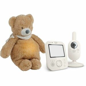 Philips Avent Baby Monitor SCD891/26+NATTOU Sleepy Bear Pale Brown ajándékszett 0 m+(újszülötteknek) kép