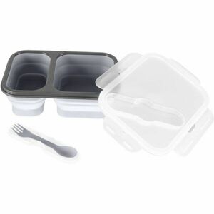 Zopa Silicone Lunch Box Large etetőszett Dove Grey 21x15 cm 1 db kép