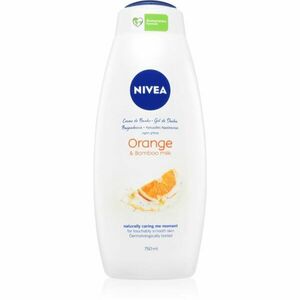 NIVEA Orange & Bamboo Milk bőrlágyító tusfürdő gél 750 ml kép