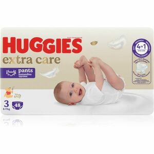 Huggies Extra Care Pants Size 3 eldobható nadrágpelenkák 6 - 11 kg 48 db kép