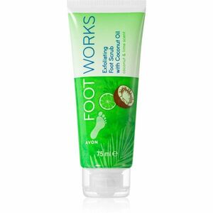 Avon Foot Works Coconut Oil peeling lábakra 75 ml kép