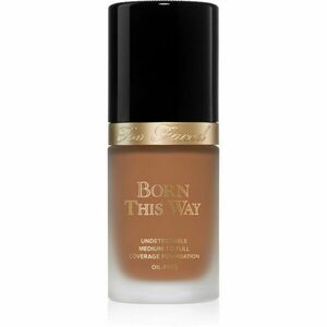 Too Faced Born This Way Flawless Coverage Natural Finish Foundation fedő hatású alapozó természetes hatásért árnyalat Mocha 30 ml kép