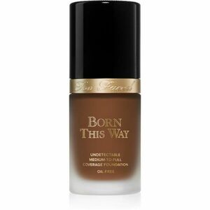 Too Faced Born This Way Flawless Coverage Natural Finish Foundation fedő hatású alapozó természetes hatásért árnyalat Tiramisu 30 ml kép