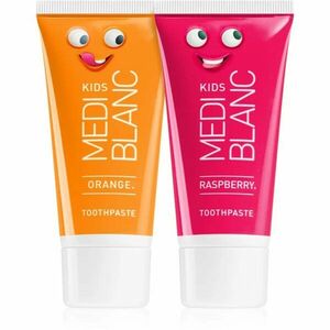 MEDIBLANC KIDS Orange & Raspberry fogkrém gyermekeknek duo 2 db kép