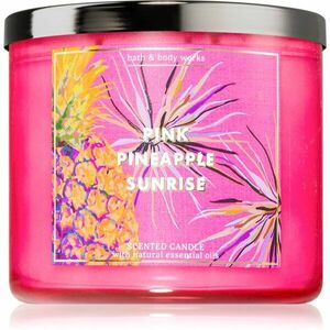 Bath & Body Works Pink Pineapple Sunrise illatgyertya 411 g kép