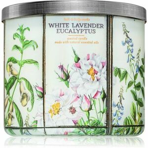 Bath & Body Works White Lavender Eucalyptus illatgyertya 411 g kép