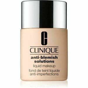 Clinique Anti-Blemish Solutions™ Liquid Makeup fedő hatású alapozó az aknéra hajlamos zsíros bőrre árnyalat CN 08 Linen 30 ml kép