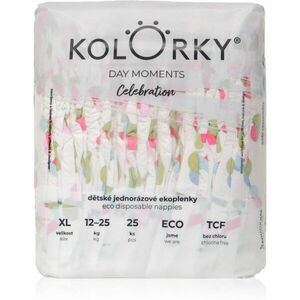 Kolorky DAY Moments Celebration eldobható ÖKO pelenkák Size XL 12-25 kg 25 db kép