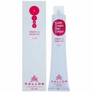 Kallos KJMN Professional Cream Hair Colour Keratin & Argan Oil hajfesték keratinnal és argán olajjal árnyalat 12.11 Special Ultra Blonde 100 ml kép