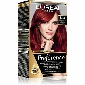 L’Oréal Paris Préférence hajfesték árnyalat 3.66 Intense Dark Red 1 db kép