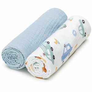 T-TOMI BIO Muslin Diapers mosható pelenkák Traffic 65x65 cm 2 db kép