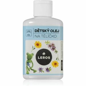 Leros BIO Baby oil wild thyme & marigold masszázsolaj a gyermek bőrre 100 ml kép