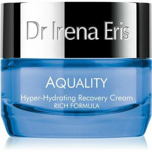 Dr Irena Eris Aquality Hyper-Hydrating Recovery Cream Rich Formula mélyen hidratáló krém a ráncok ellen 50 ml kép