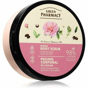 Green Pharmacy Body Care Damask Rose & Shea Butter cukros test peeling 200 ml kép