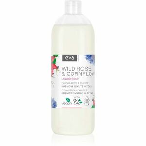 Eva Natura Wild rose & Cornflower krémes folyékony szappan kézre utántöltő 1000 ml kép