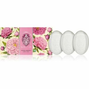 La Florentina Arboreal Peony Hand Soap szilárdszappan-szett bazsarózsa 3x150 g kép