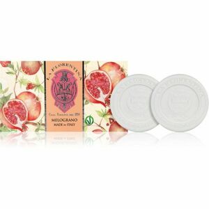 La Florentina Pomegranate Sculpted Soap természetes szilárd szappan 2x115 g kép