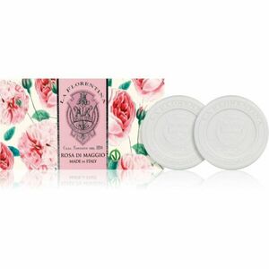 La Florentina Rose of May Sculpted Soap természetes szilárd szappan rózsa illattal 2x115 g kép