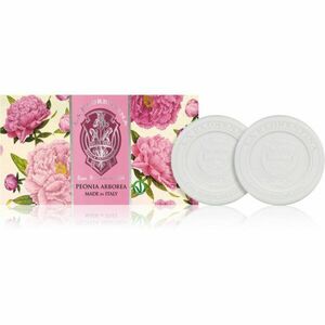 La Florentina Arboreal Peony Sculpted Soap Set természetes szilárd szappan bazsarózsa 2x115 g kép