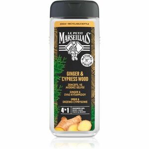 Le Petit Marseillais Ginger & Cypress Wood tusfürdő gél 4 in 1 uraknak 400 ml kép